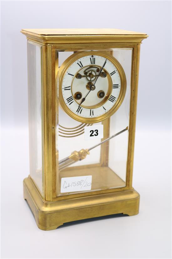 Four glass clock